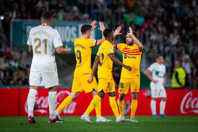LaLiga: Barcelona venció al Elche con cuatro goles, Lewandowski anotó dos veces