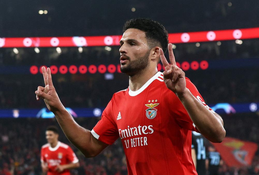 UEFA Champions League: Benfica 5-1 Club Brugge KV, 3 goles de Gonçalo Ramos