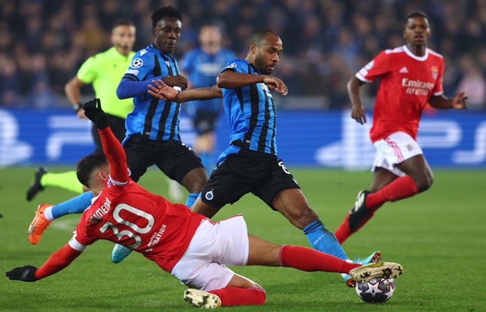 Liga de Campeones: Club Brujas KV 0-2 Benfica