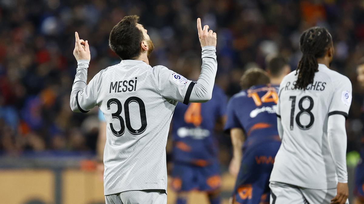 Ligue 1: Paris Saint-Germain 3-1 Montpellier, Messi marcó 1 gol